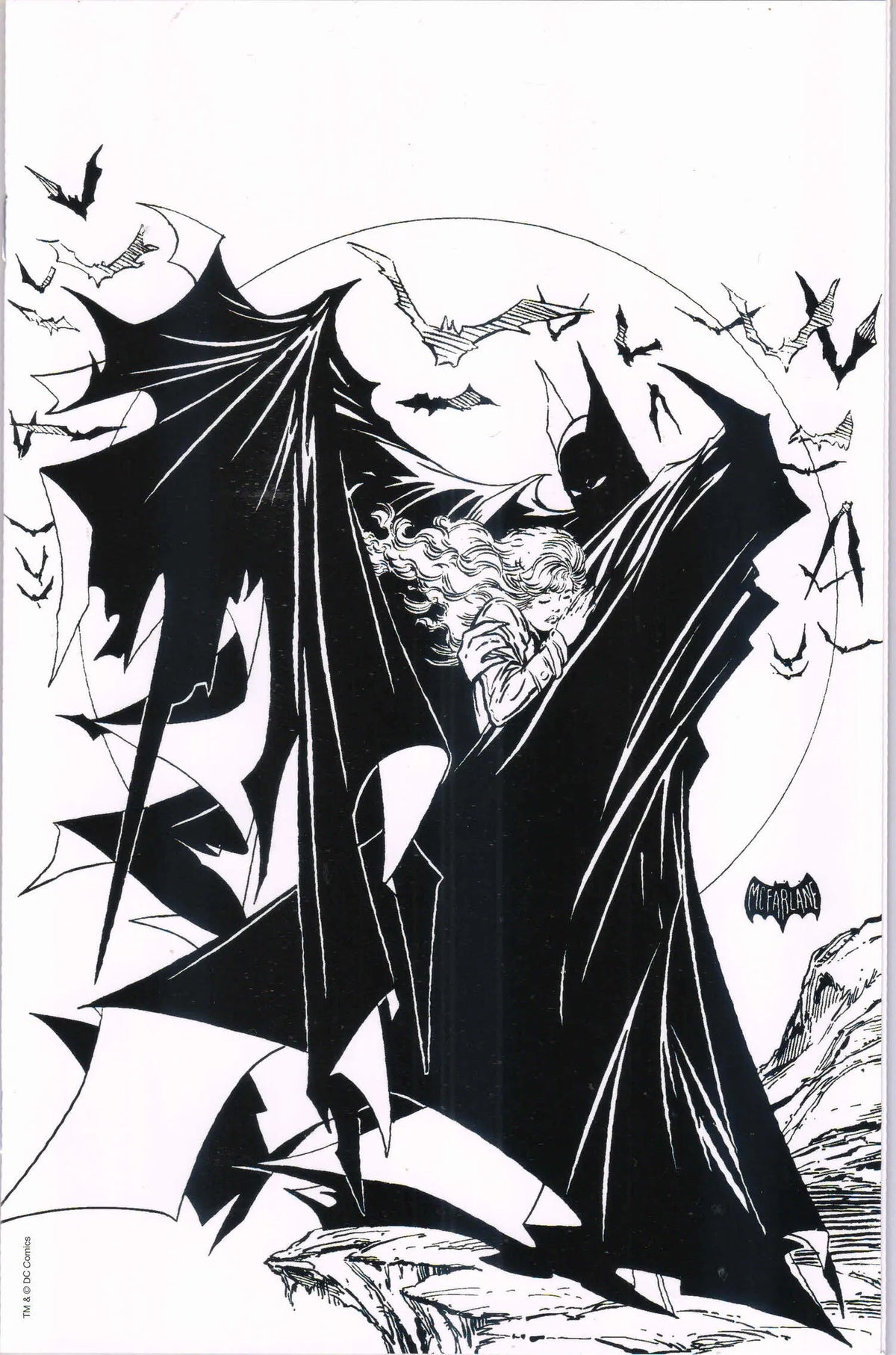 BATMAN #423 (2022) REPRINT 9.6 (NM+) VIRGIN BLACK & WHITE