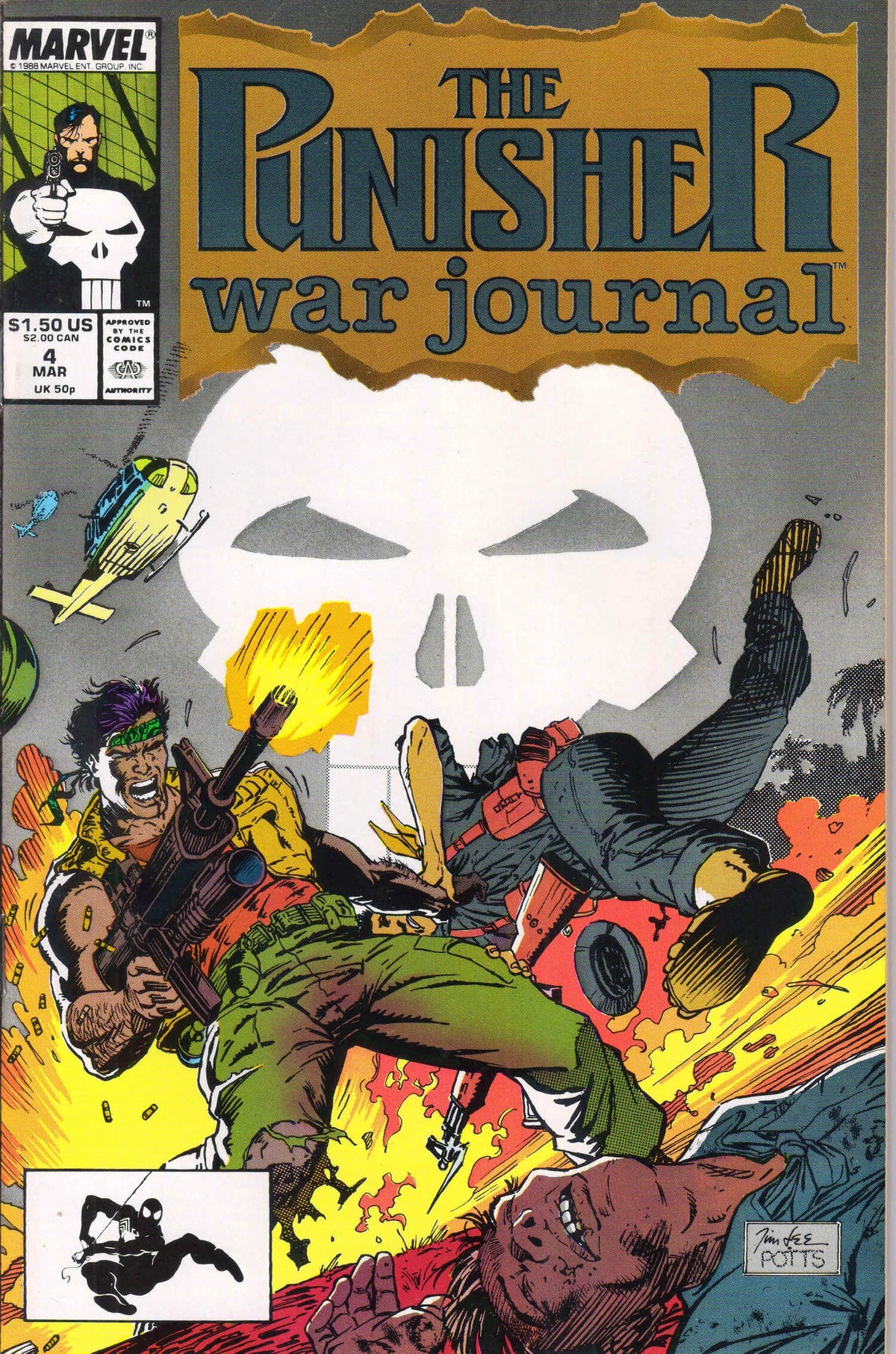 PUNISHER WAR JOURNAL #4 (1989) 9.6 (NM+)