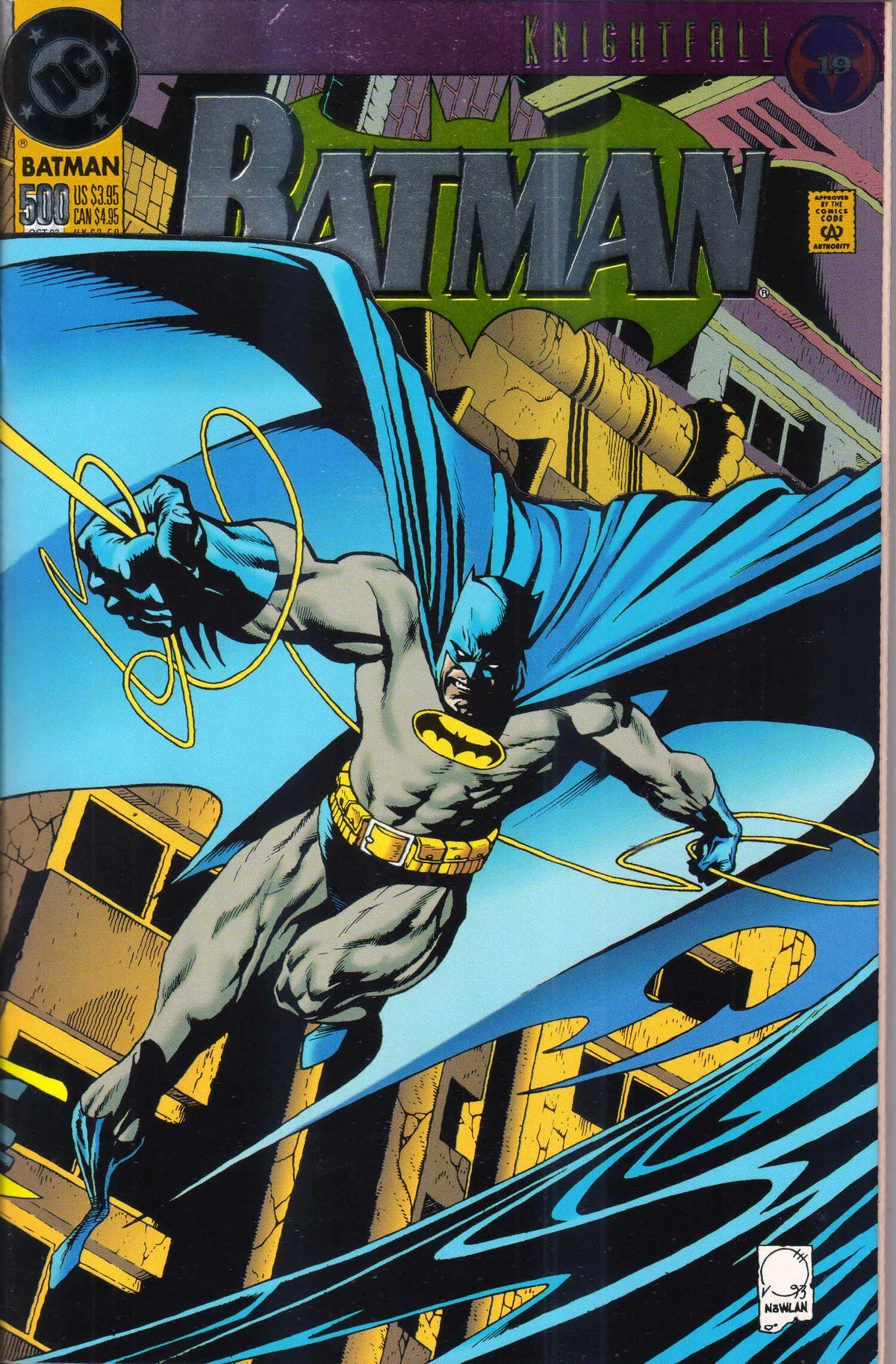 BATMAN #500 (1993) DIE-CUT COVER 9.4 (NM)
