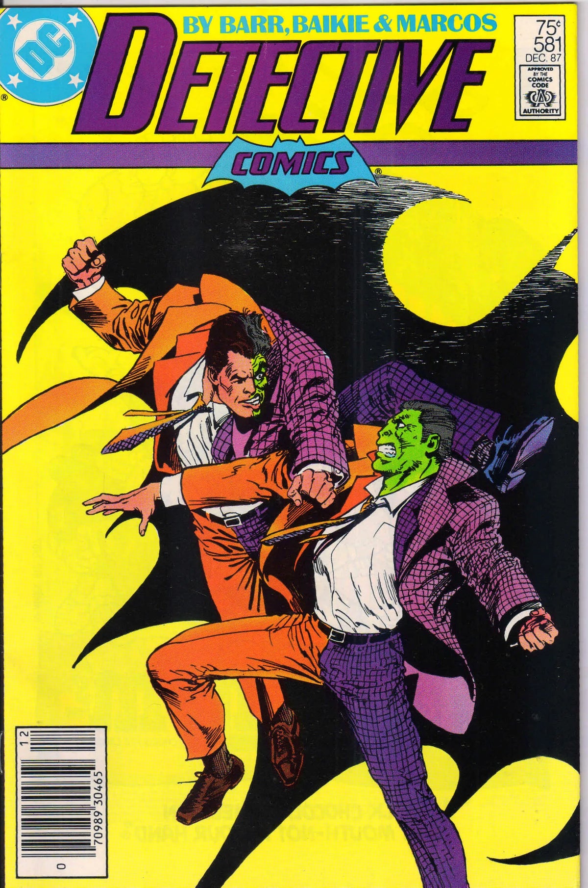 DETECTIVE COMICS #581 (1987) NEWSSTAND 9.4 (NM)