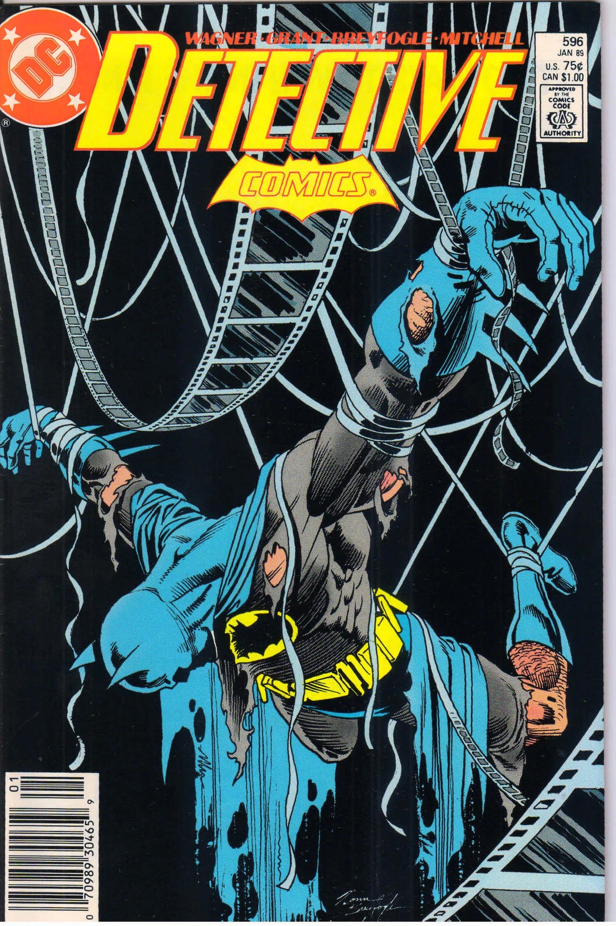 DETECTIVE COMICS #596 (1989) NEWSSTAND 9.4 (NM)