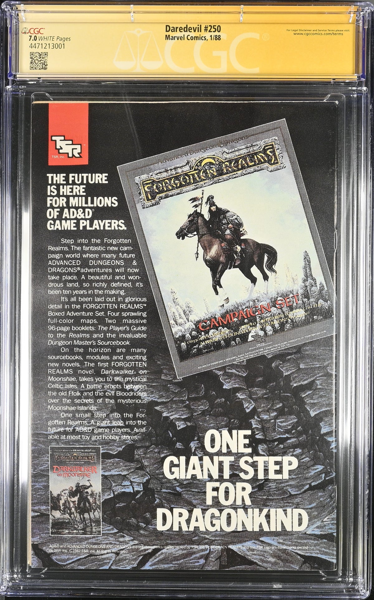 DAREDEVIL #250 (1988) (CGC - 7.0) SIGNED BY ANN NOCENTI, JOHN ROMITA JR.