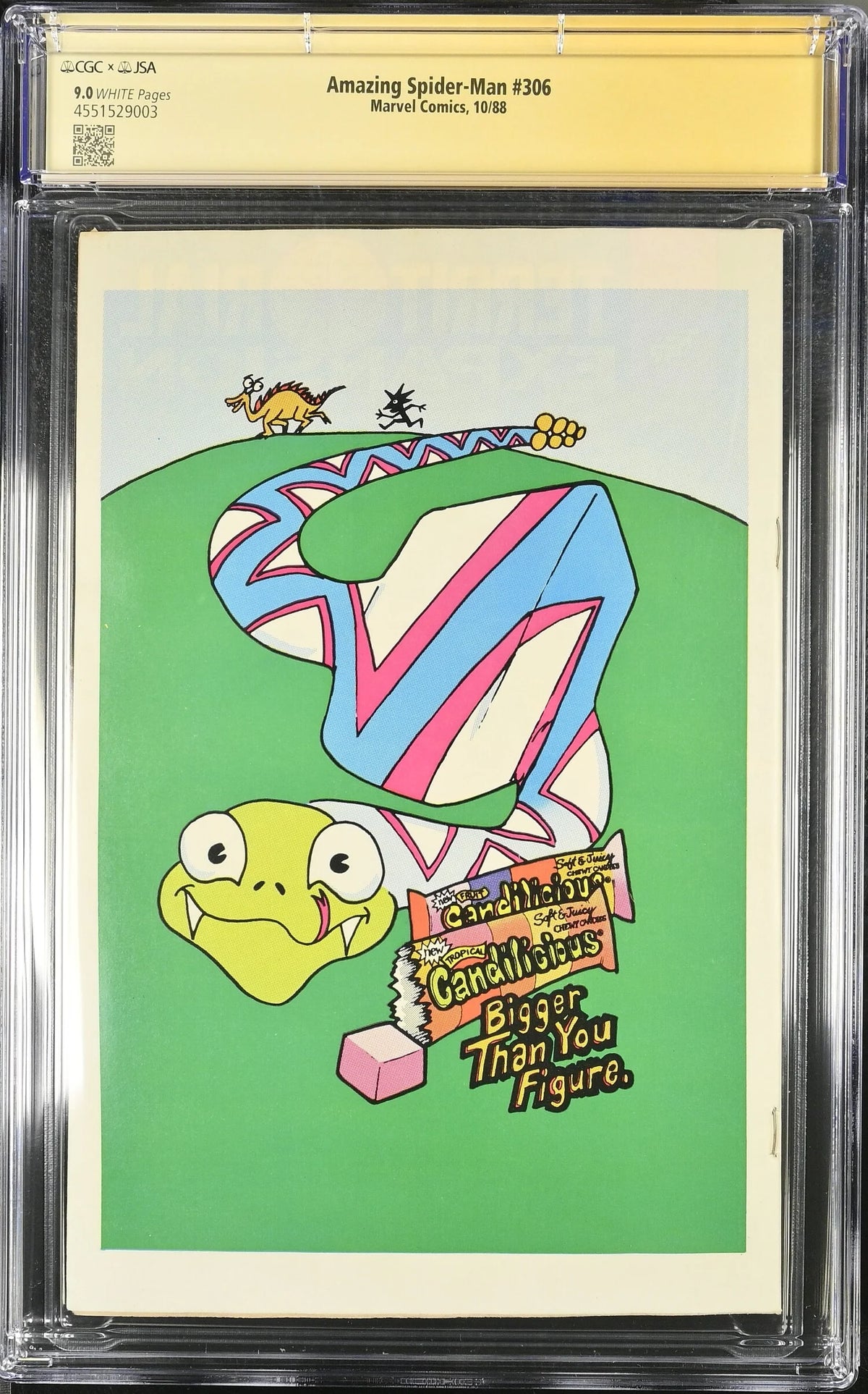 AMAZING SPIDER-MAN #306 (1988) CGC 9.0 SIGNED TODD MCFARLANE