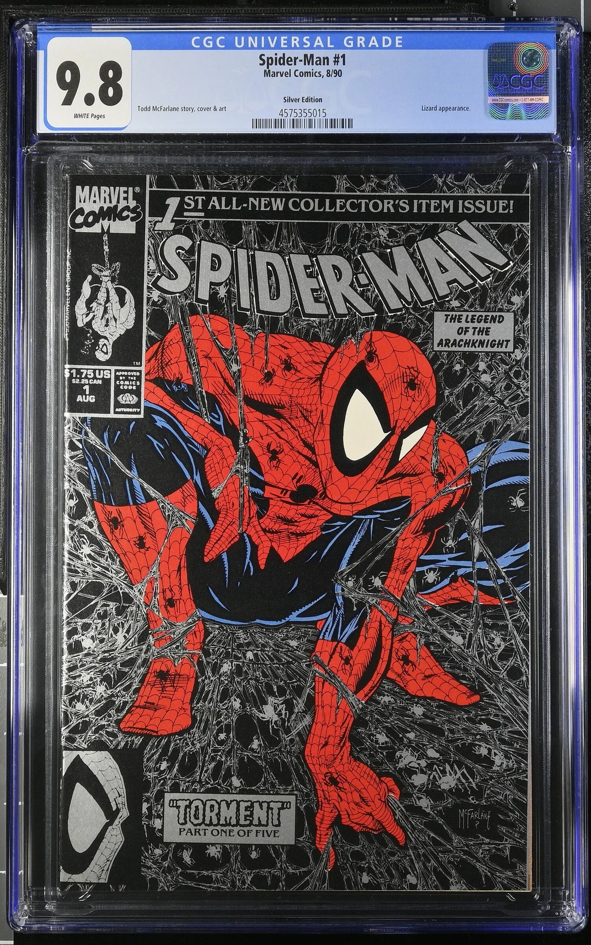 SPIDER-MAN #1 (1990) CGC 9.8 SILVER EDITION