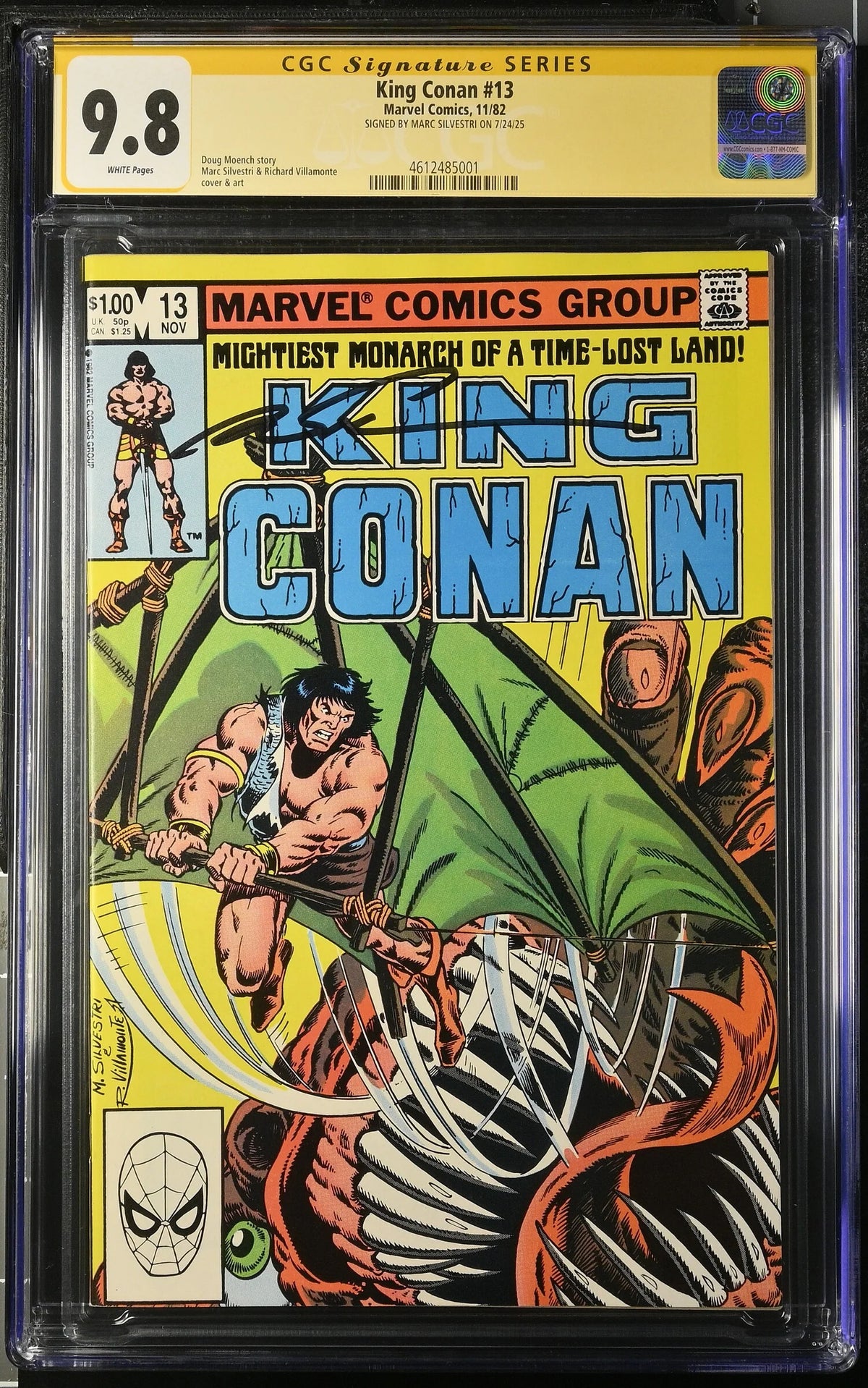KING CONAN #13 (1982) (CGC - 9.8) SIGNED BY MARC SILVESTRI