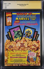 AMAZING SPIDER-MAN #378 (1993) NEWSSTAND CGC 9.8 SIGNED MICHELINIE & EMBERLIN