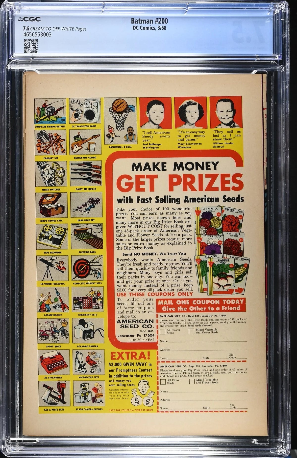 BATMAN #200 (1968) CGC 7.5 NEAL ADAMS COVER
