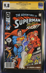 ADVENTURES OF SUPERMAN #463 (1990) NEWSSTAND CGC 9.8 SIGNED DAN JURGENS