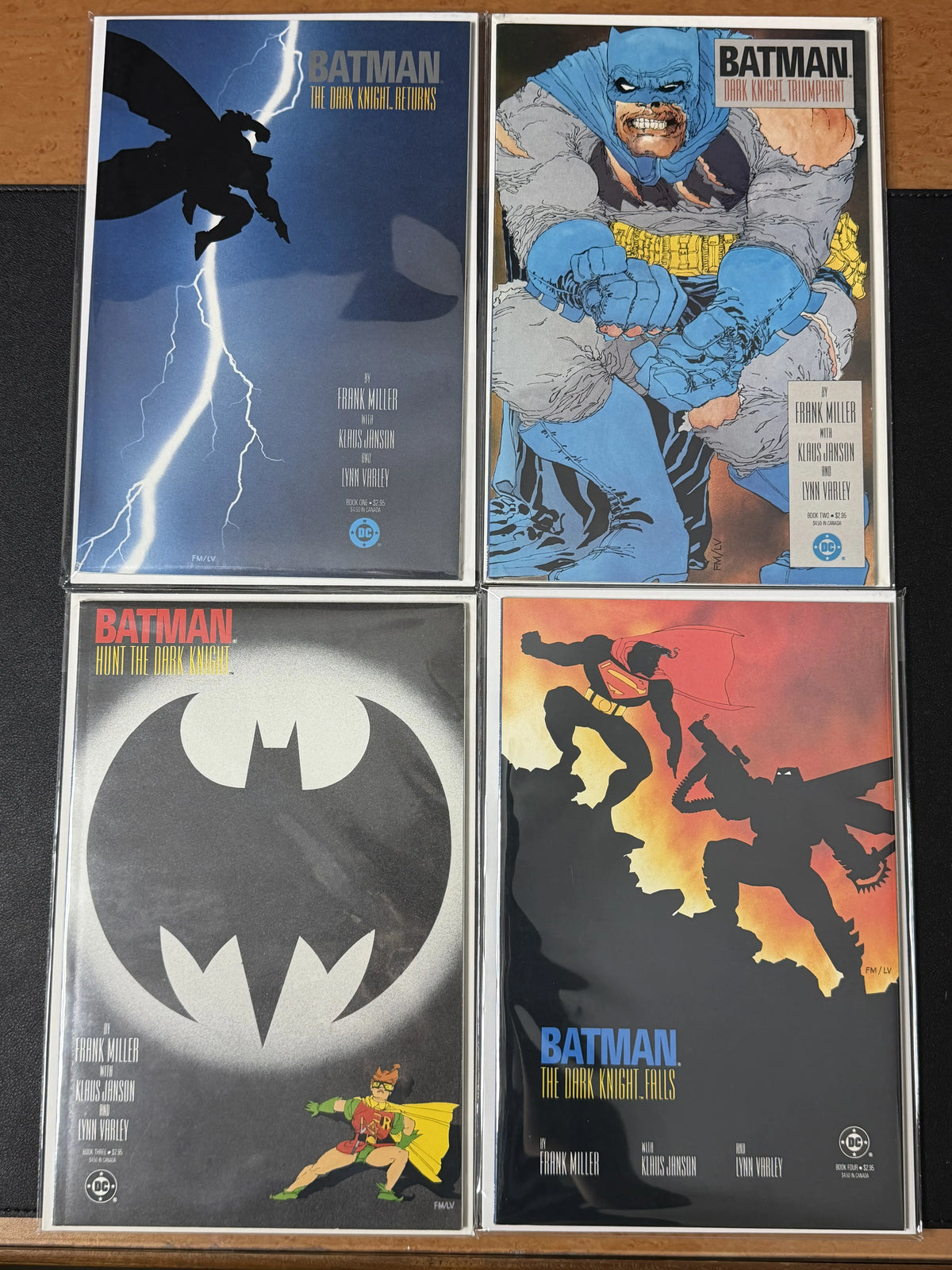 BATMAN: THE DARK KNIGHT RETURNS (1-4) 1986 COMPLETE 1ST PRINT 8.5 (VF+)