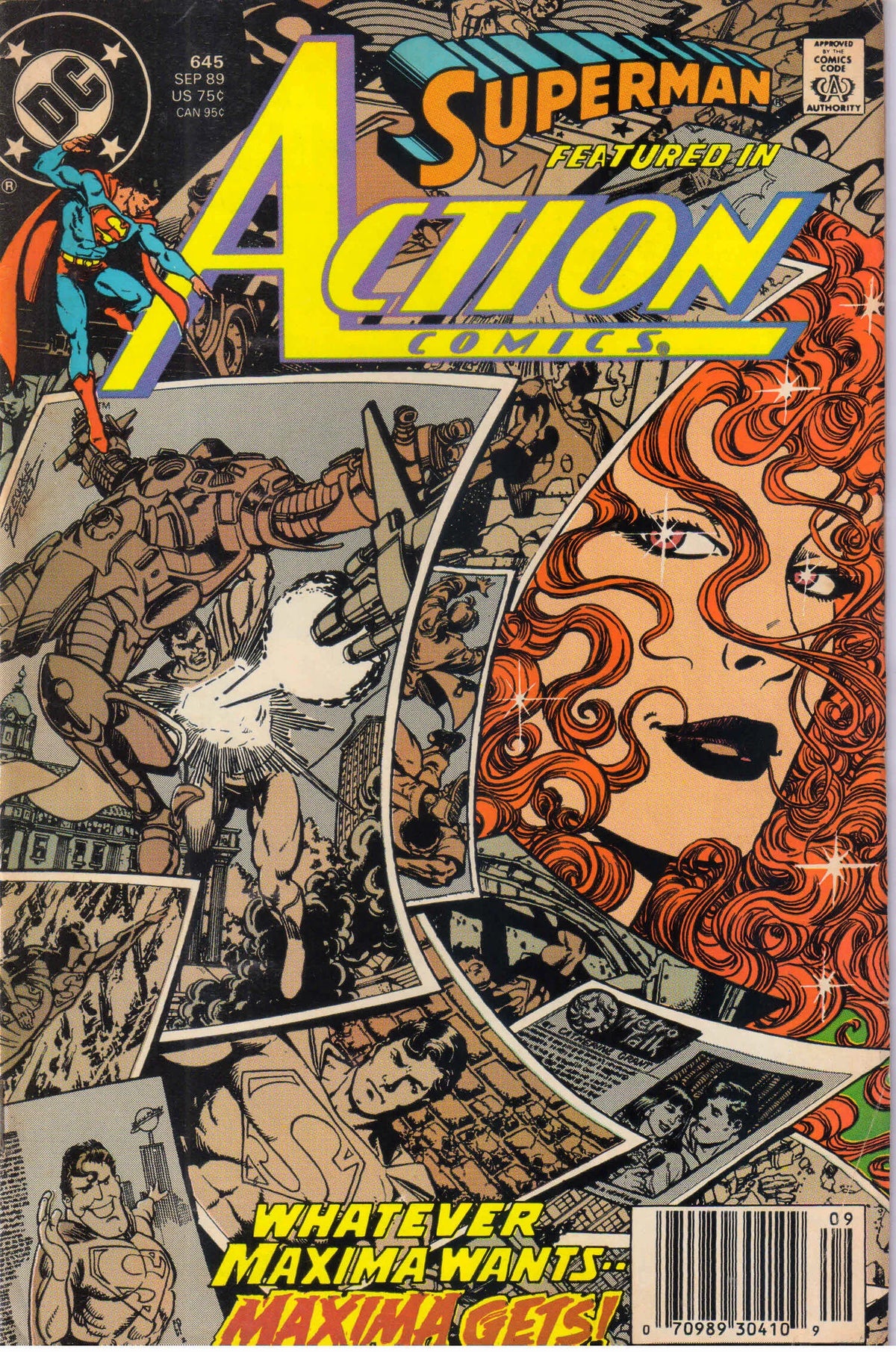 ACTION COMICS #645 (1989) NEWSSTAND EDITION 7.0 (FN/VF)