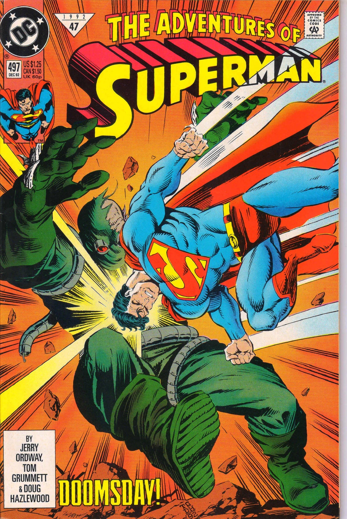 ADVENTURES OF SUPERMAN #497 (1992) 9.4 (NM)