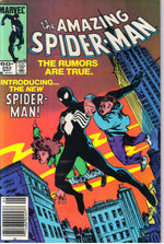 AMAZING SPIDER-MAN #252 (1984) NEWSSTAND EDITION (1ST BLACK SUIT) 8.5 (VF)