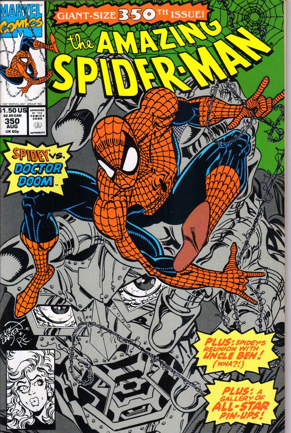 AMAZING SPIDER-MAN #350 (1991) 9.2 (NM-)