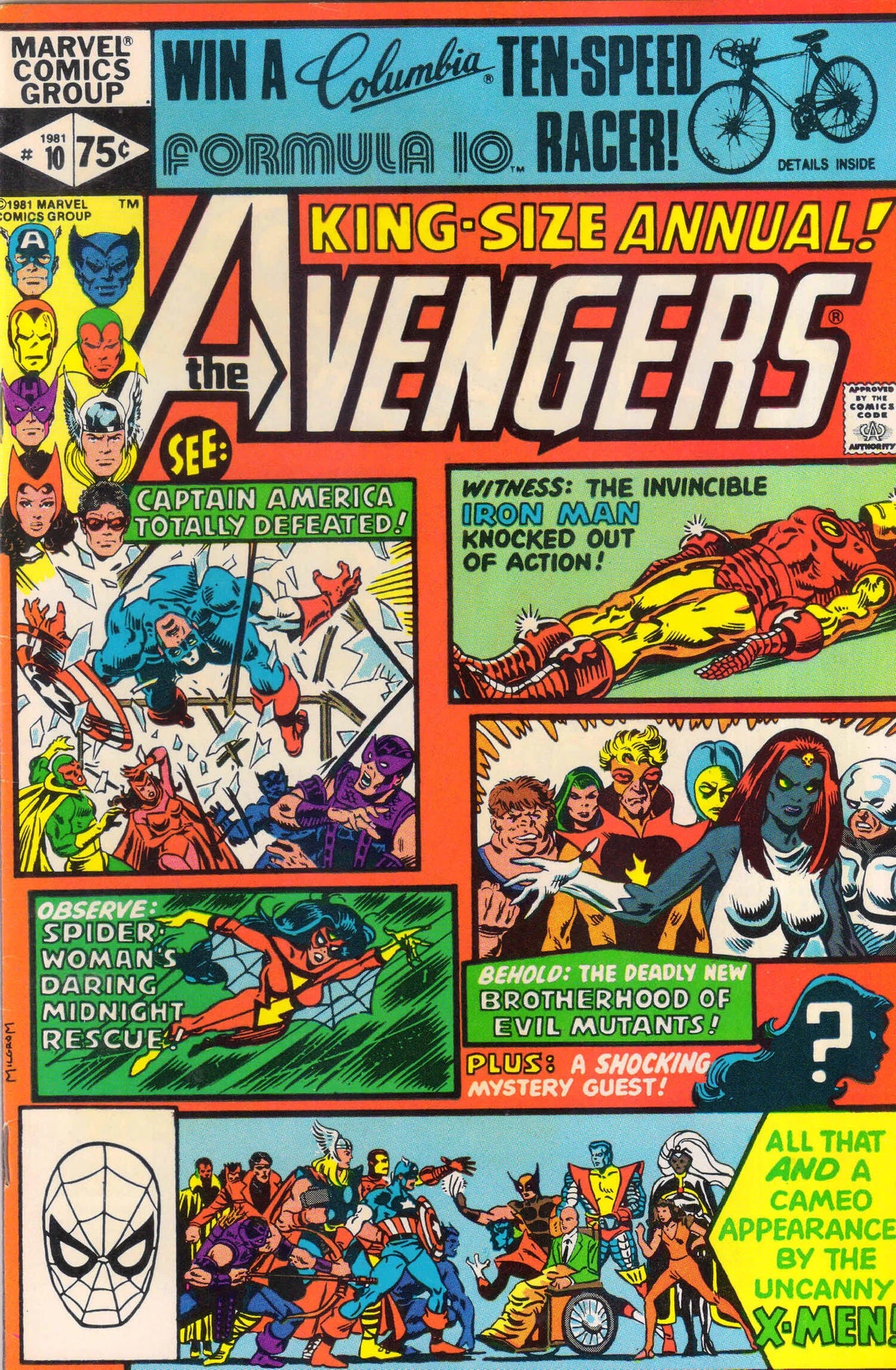 AVENGERS ANNUAL #10 (1981) 8.5 (VF+) (MAJOR KEY)