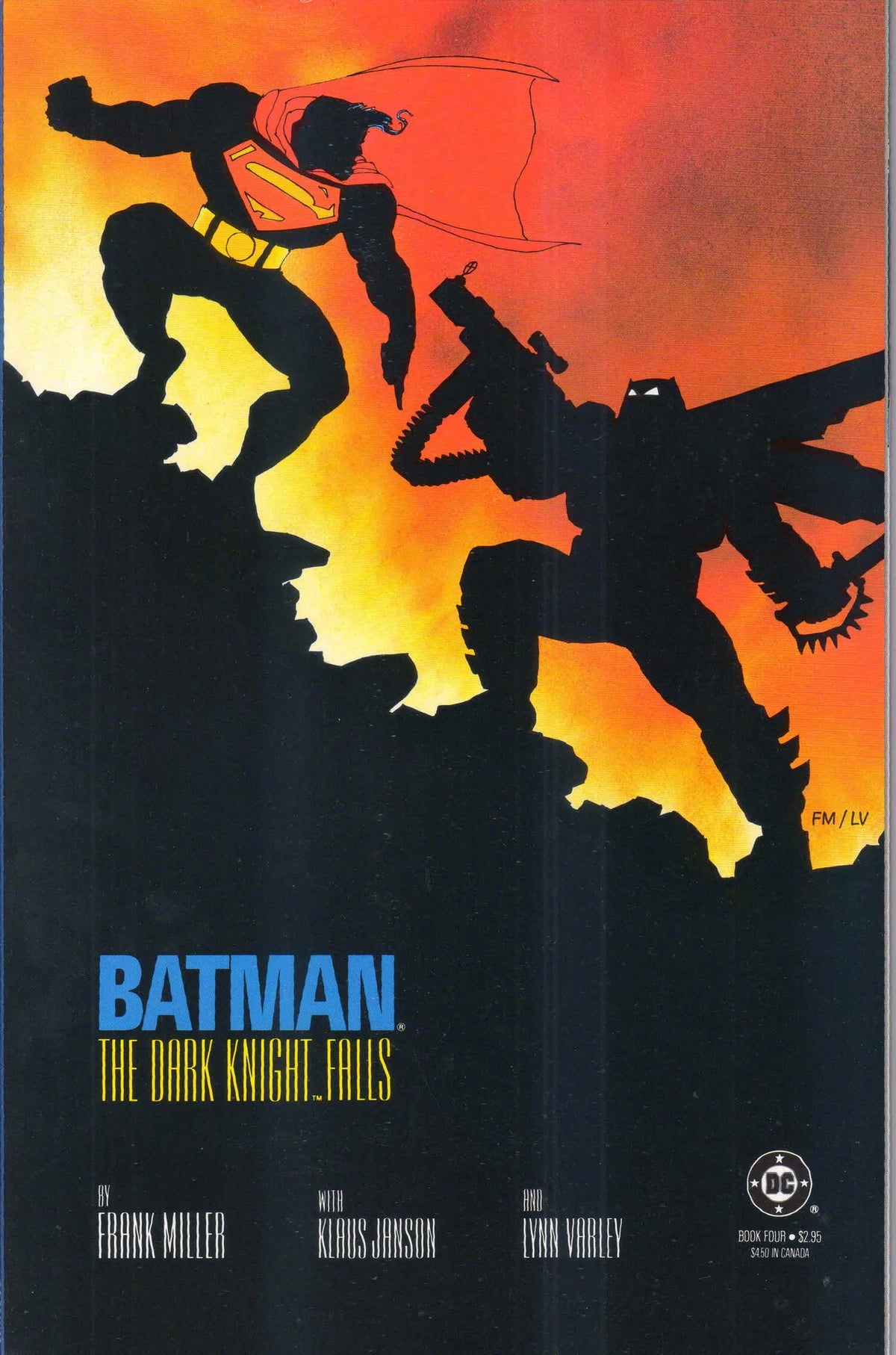 BATMAN: THE DARK KNIGHT RETURNS (1-4) 1986 COMPLETE 1ST PRINT 8.5 (VF+)