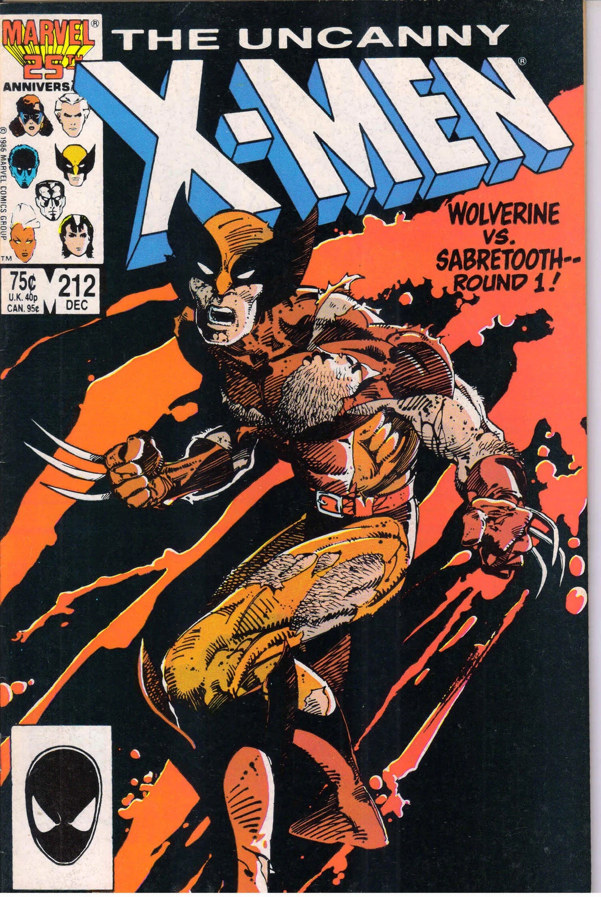 UNCANNY X-MEN #212 (1986) 8.5 (VF+) MAJOR KEY