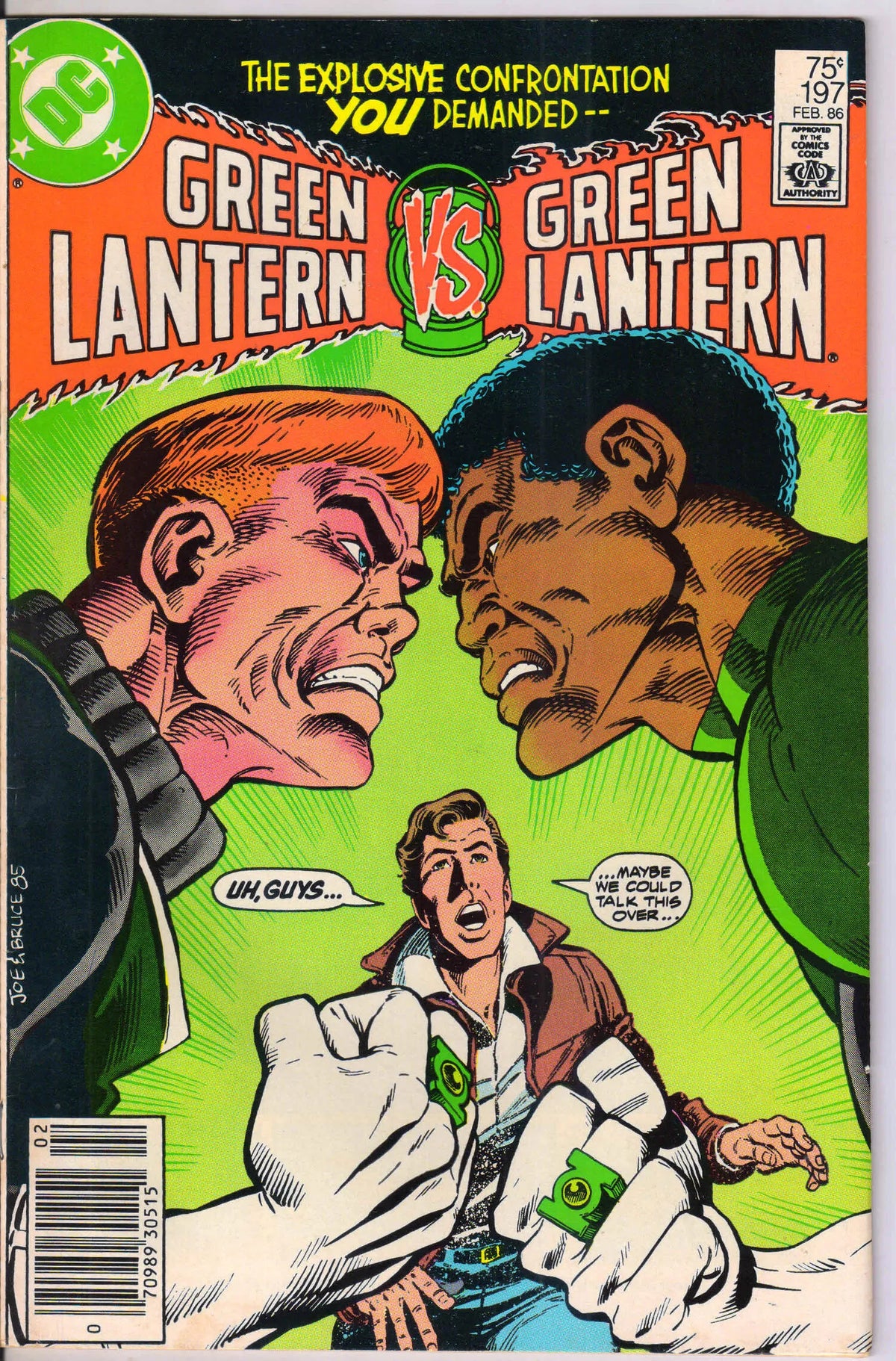 GREEN LANTERN #197 (1986) NEWSSTAND 9.2 (NM-)