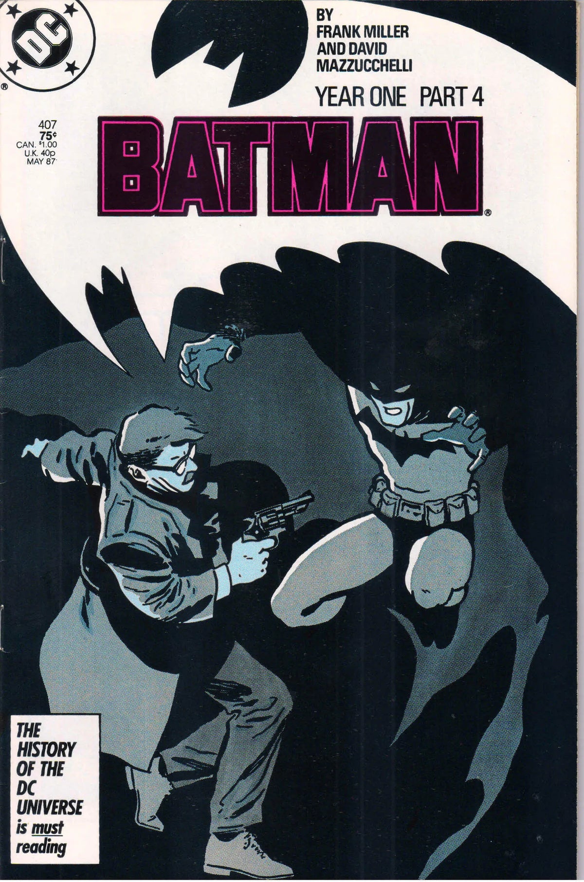 BATMAN #407 (1987) (YEAR ONE PT 4) 9.0 (VF/NM)