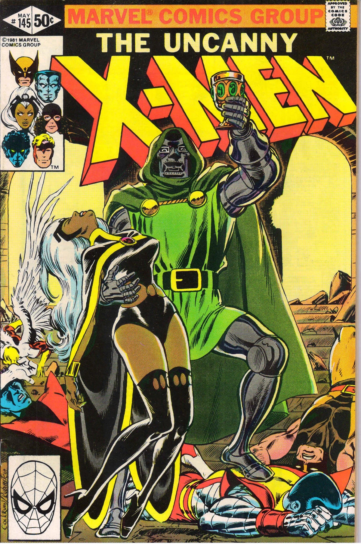 UNCANNY X-MEN #145 (1981) 9.0 (VF/NM) - ICONIC DOOM COVER