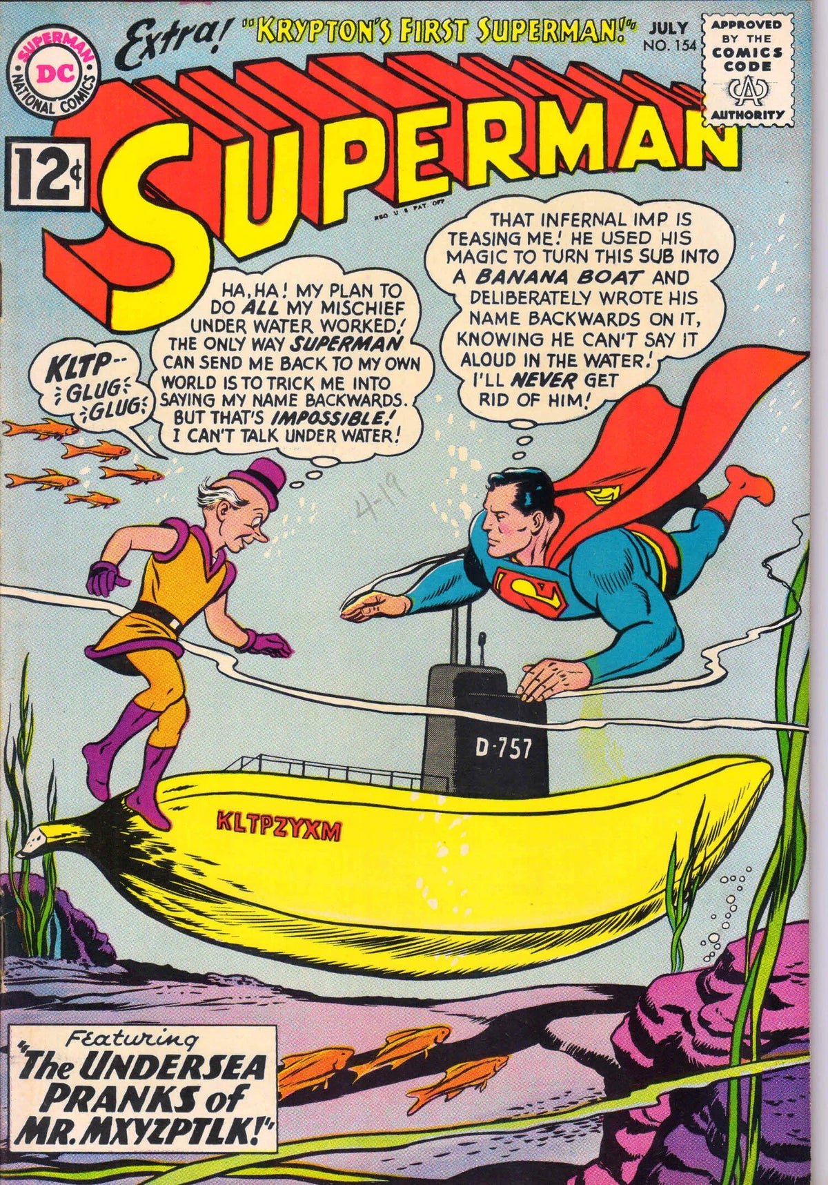 SUPERMAN #154 (1962) 8.0 (VF)