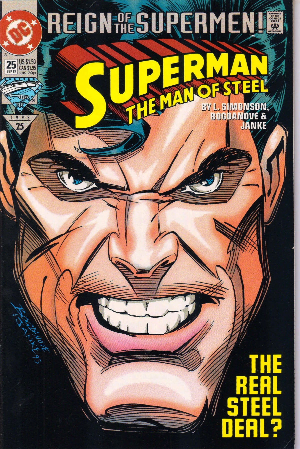 SUPERMAN : THE MAN OF STEEL #25 (1993) 9.4 (NM)