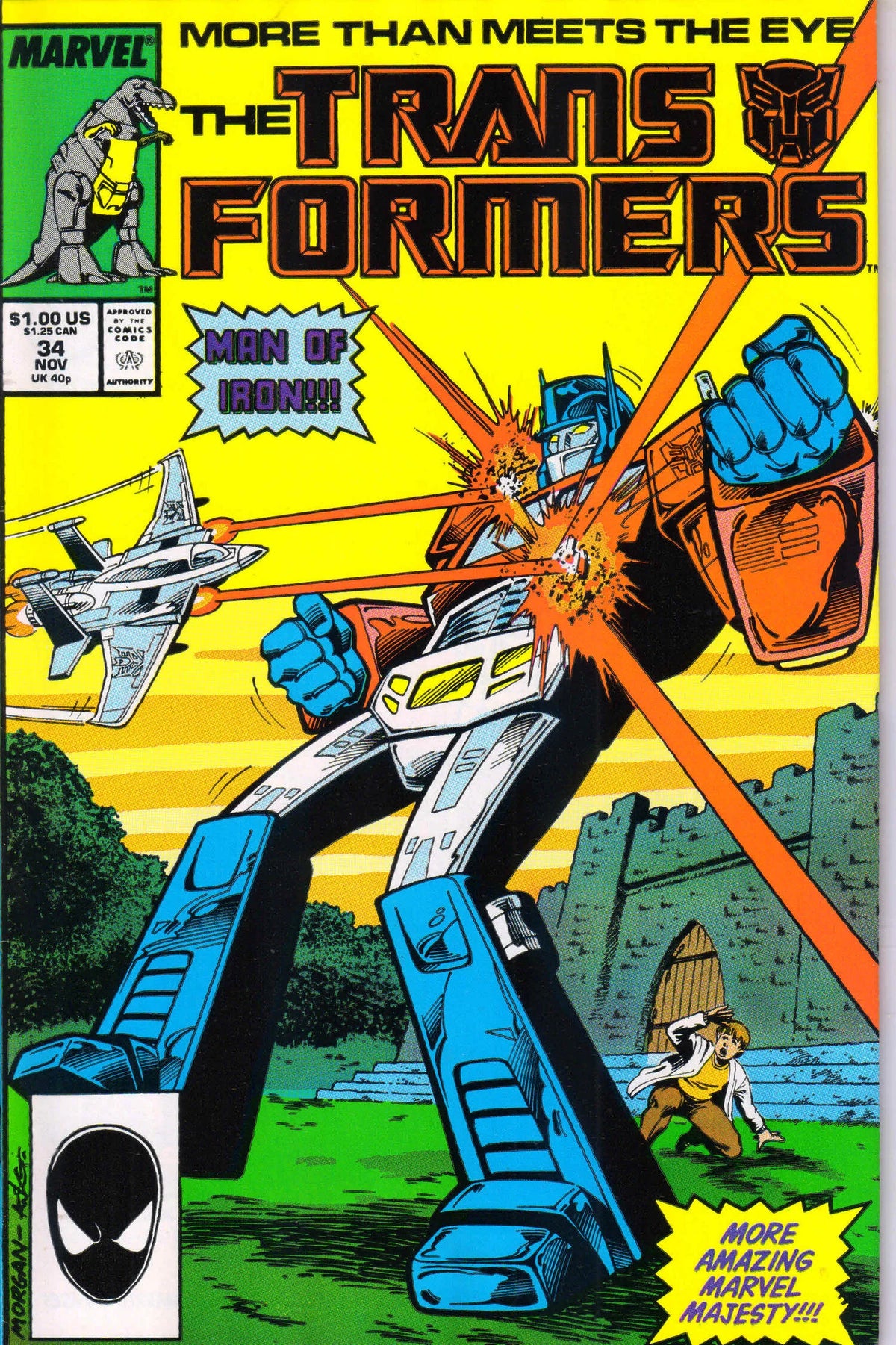 TRANSFORMERS #34 (1987) 9.4 (NM)