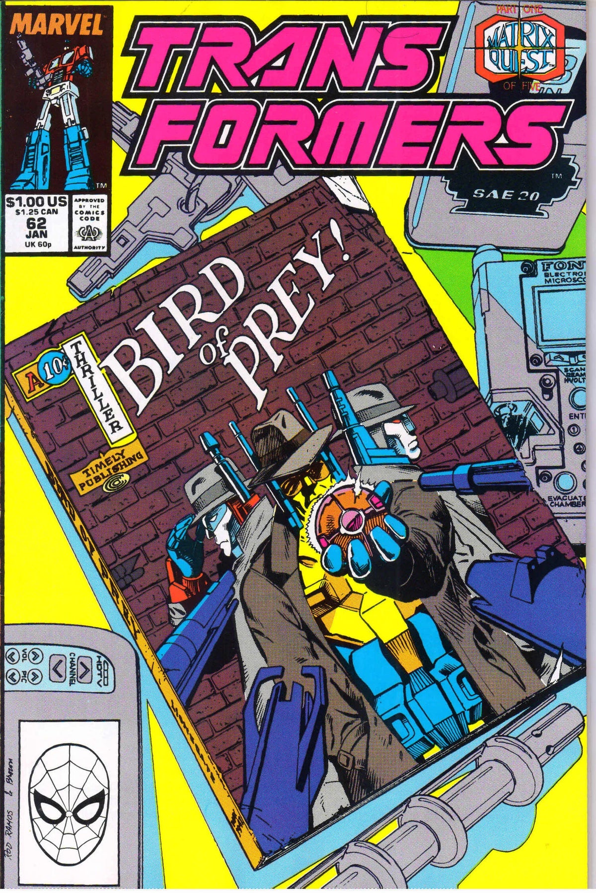 TRANSFORMERS #62 (1990) 9.6 (NM+)