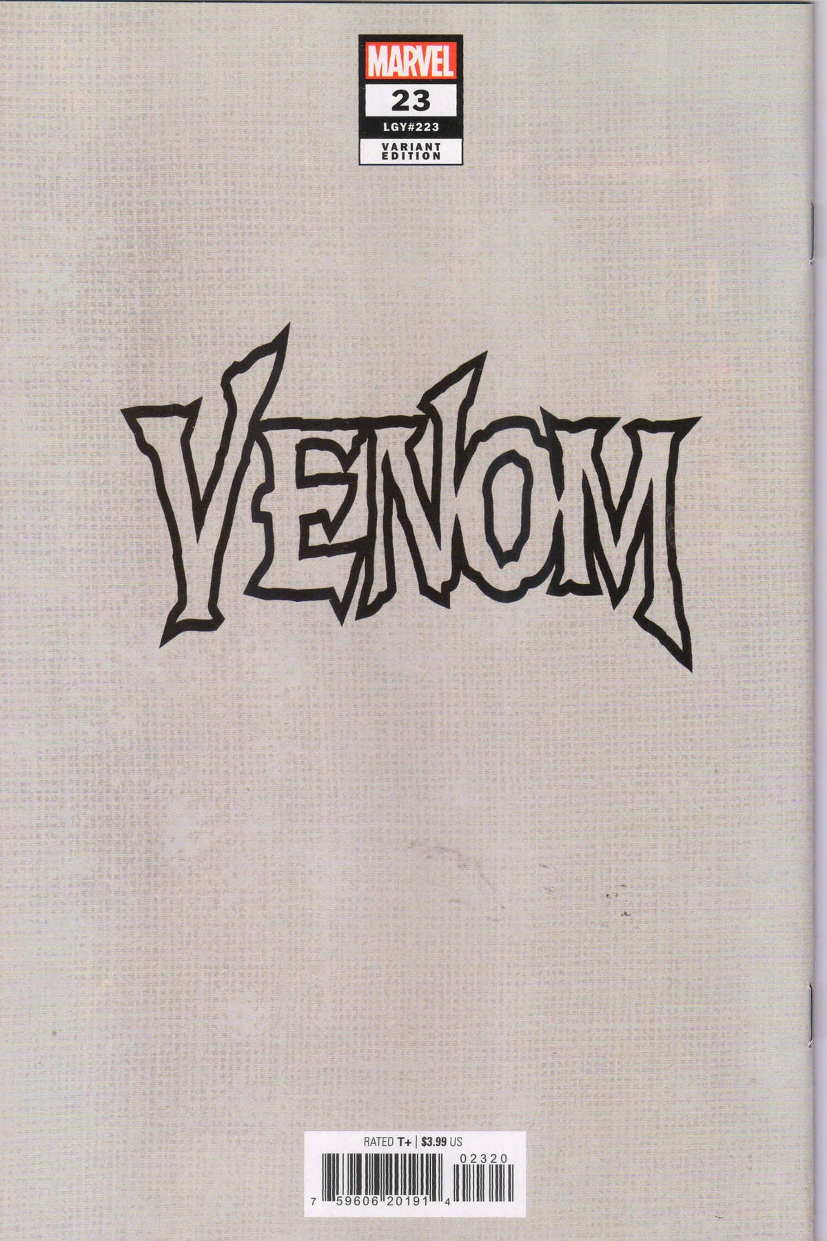 VENOM #23 (2023) 1:200 VIRGIN INCENTIVE COVER 9.8 (MT)
