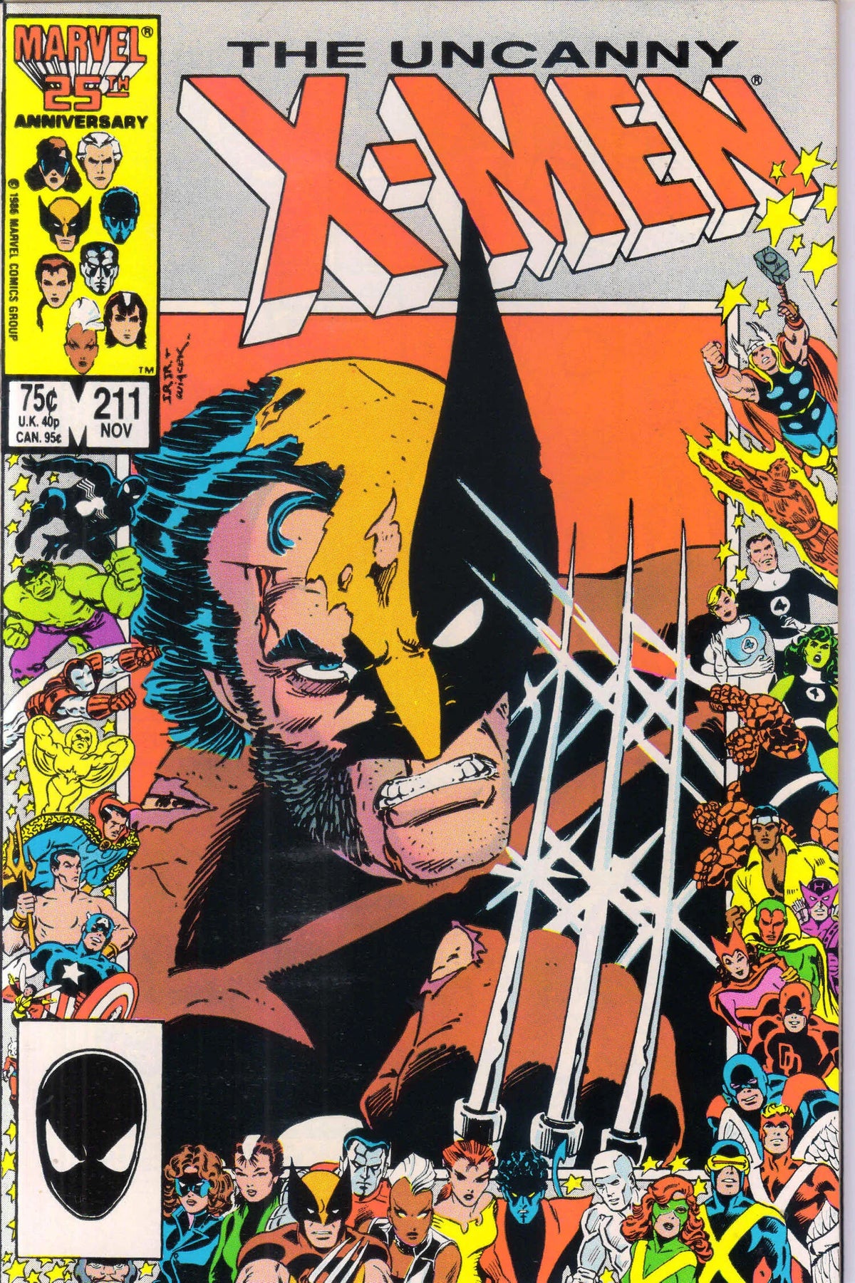 UNCANNY X-MEN #211 (1986) 9.4 (NM)
