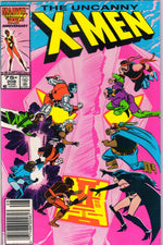 UNCANNY X-MEN #208 (1986) NEWSSTAND MARK JEWELERS VARIANT 8.5 (VF+)