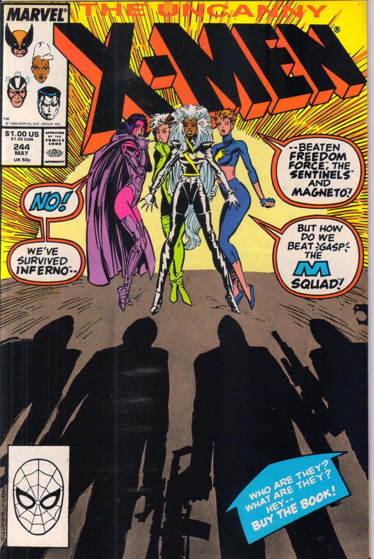 UNCANNY X-MEN #244 (1989) 9.4 (NM) MAJOR KEY