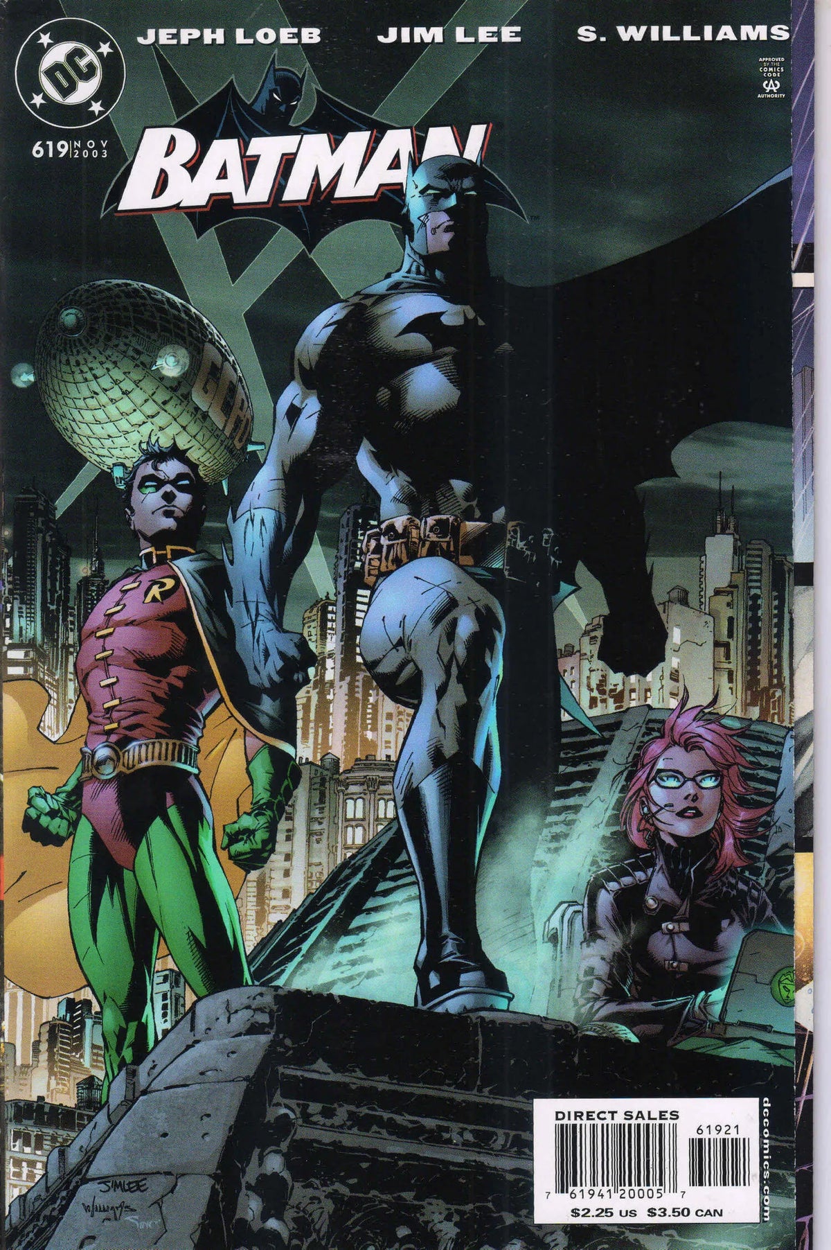 BATMAN #619 (2003) 9.4 (NM) VARIANT HEROES FOLDOUT COVER