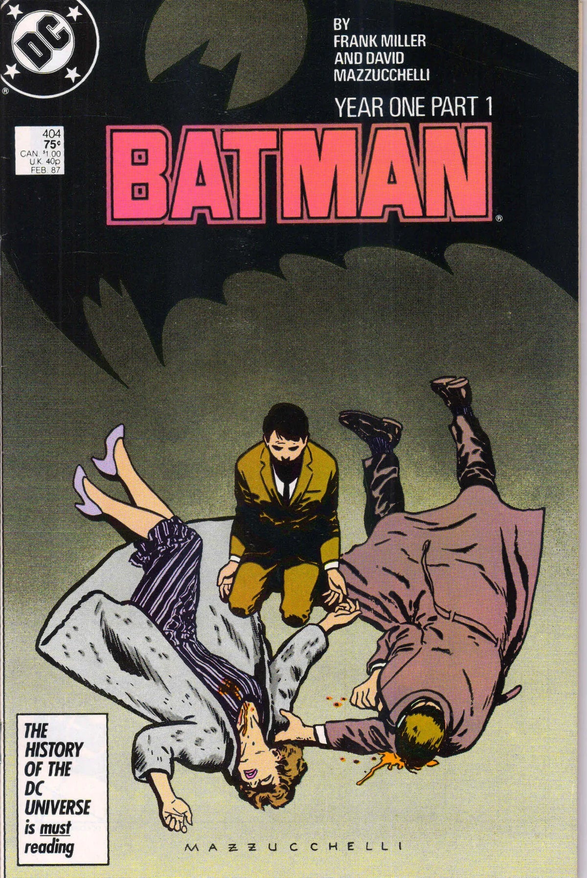 BATMAN #404 (1987) (YEAR ONE PT 1) 8.5 (VF+)