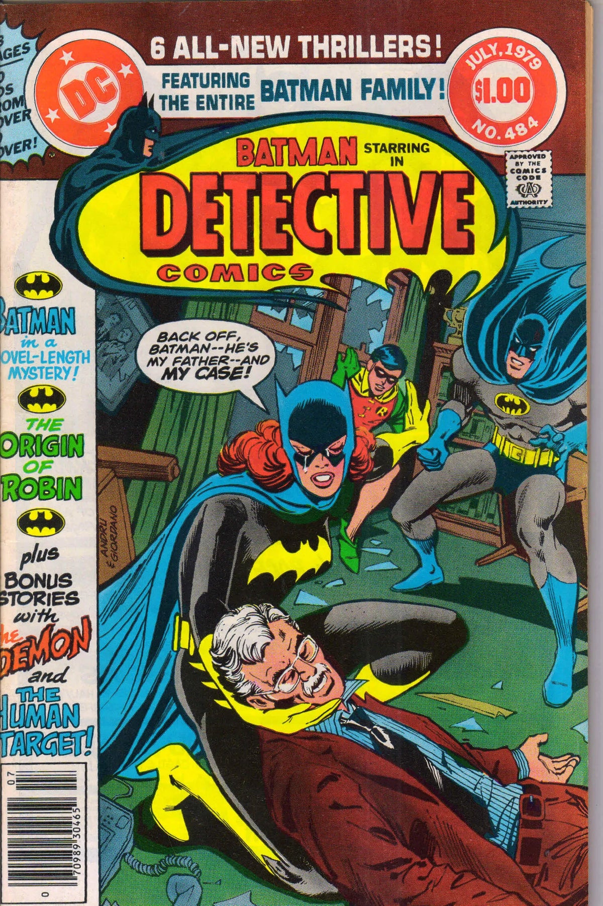 DETECTIVE COMICS #484 (1979) NEWSSTAND 8.0 (VF)