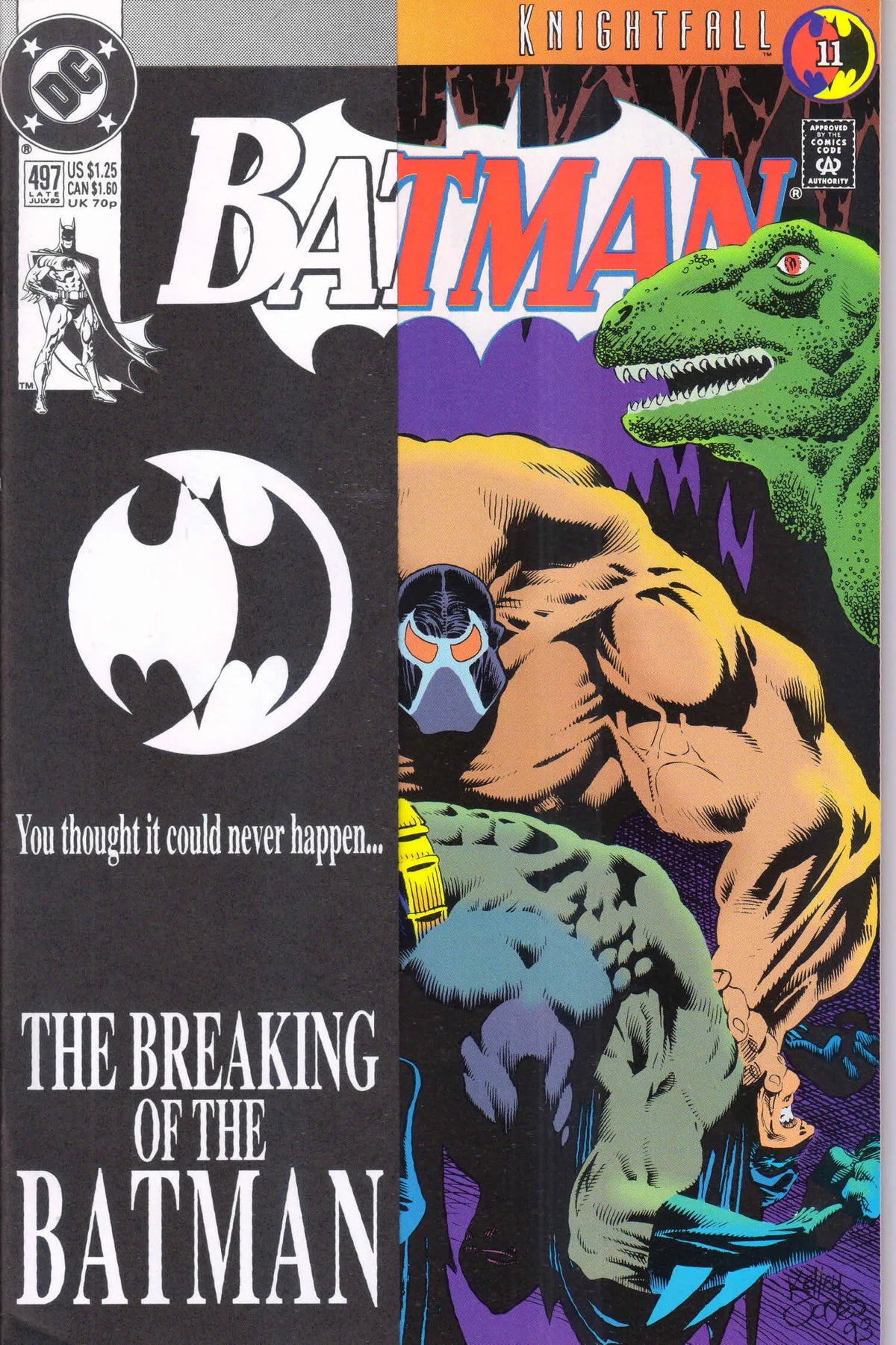 BATMAN #497 (1993) 9.6 (NM+) - MAJOR KEY