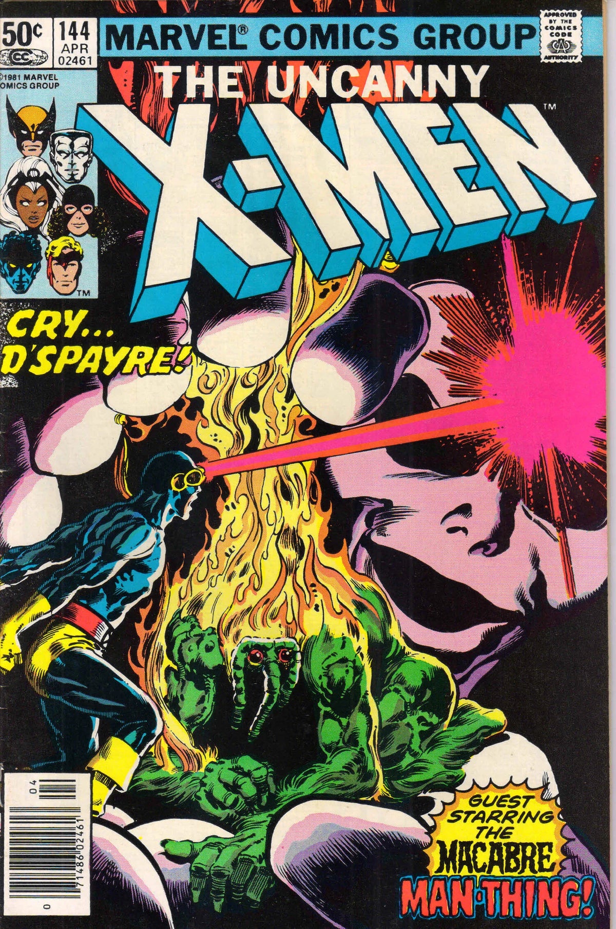 UNCANNY X-MEN #144 (1981) NEWSSTAND 8.5 (VF+)