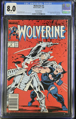 WOLVERINE #2 (1988) (CGC - 8.0) NEWSSTAND EDITION