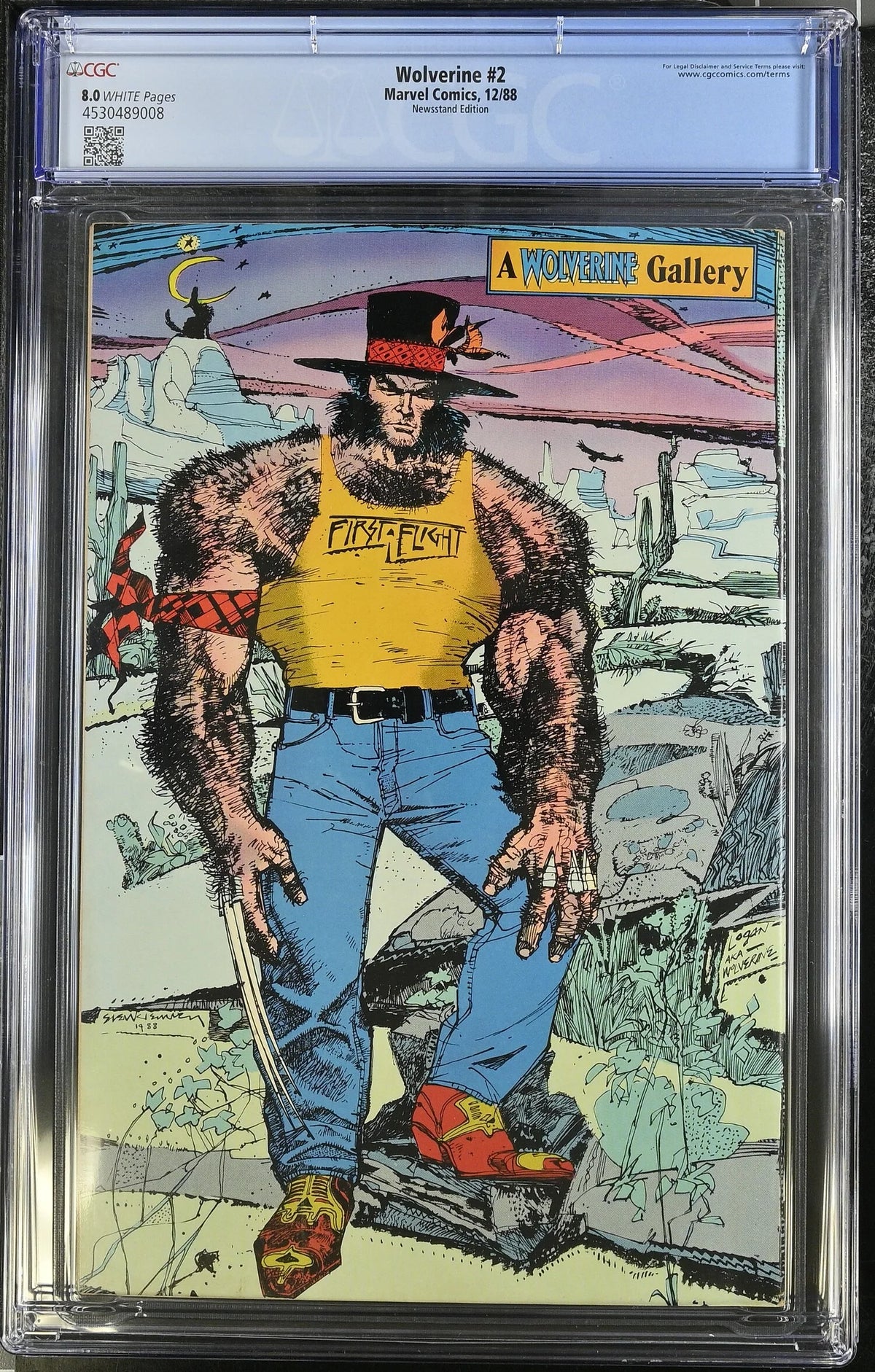 WOLVERINE #2 (1988) (CGC - 8.0) NEWSSTAND EDITION