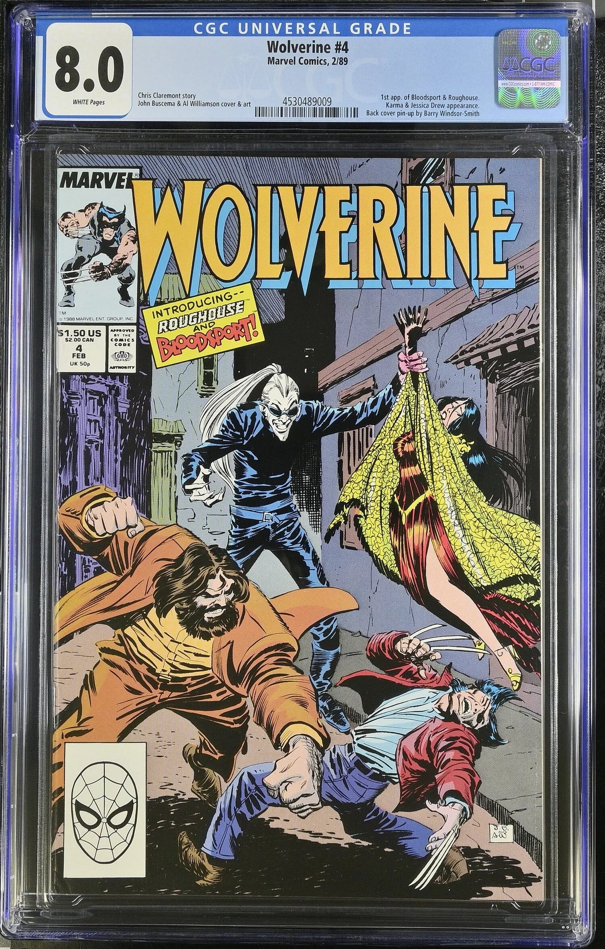WOLVERINE #4 (1989) (CGC - 8.0)