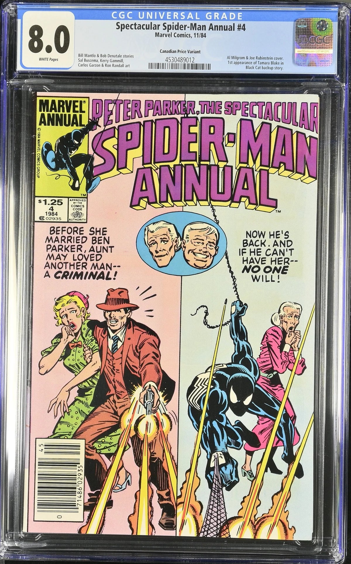 SPECTACULAR SPIDER-MAN ANNUAL #4 (1984) (CGC 8.0) CANADIAN PRICE VARIANT