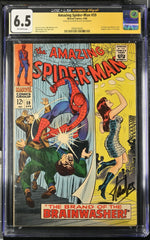 AMAZING SPIDER-MAN #59 (1968) CGC 6.5 SIGNED BY STAN LEE (1ST MARY JANE COVER)