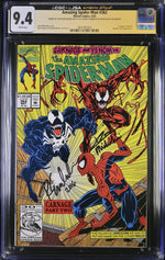 AMAZING SPIDER-MAN #362 (1992) CGC 9.4 SIGNED MICHELINIE & EMBERLIN
