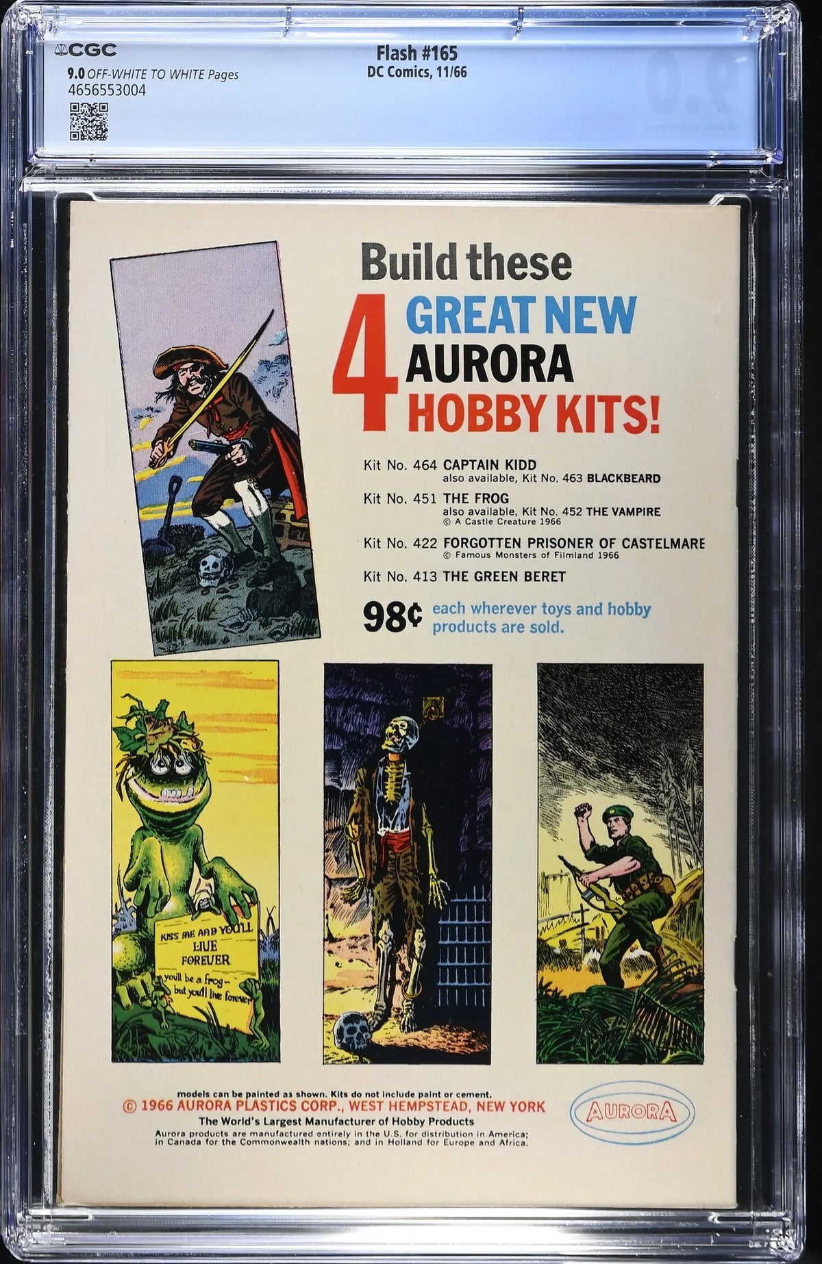 THE FLASH #165 (1966) CGC 9.0 (MAJOR KEY)