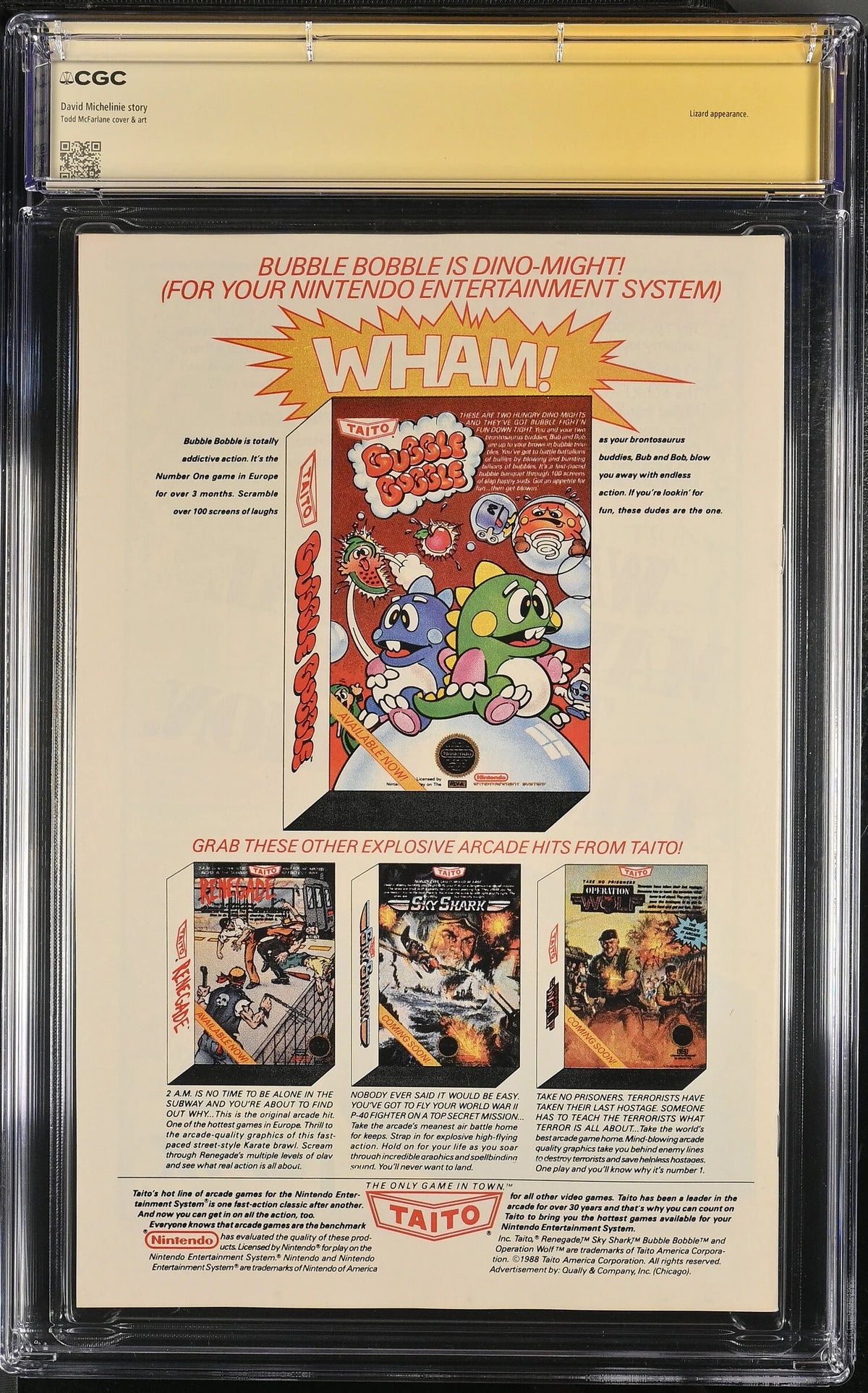 AMAZING SPIDER-MAN #313 (1989) CGC 9.8 SIGNED TODD MCFARLANE