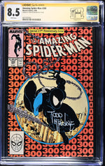 AMAZING SPIDER-MAN #300 (1988) CGC 8.5 SIGNED TODD MCFARLANE - MAJOR KEY