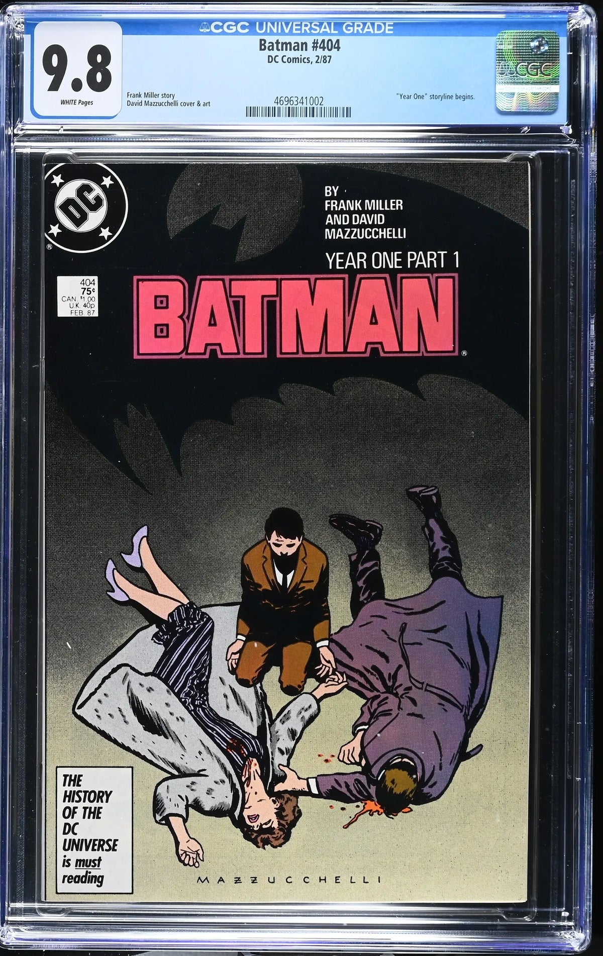 BATMAN:YEAR ONE (1987) (404 - 407) COMPLETE CGC (THREE 9.8 & ONE 9.6)