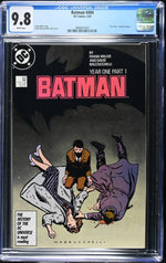 BATMAN:YEAR ONE (1987) (404 - 407) COMPLETE CGC (THREE 9.8 & ONE 9.6)