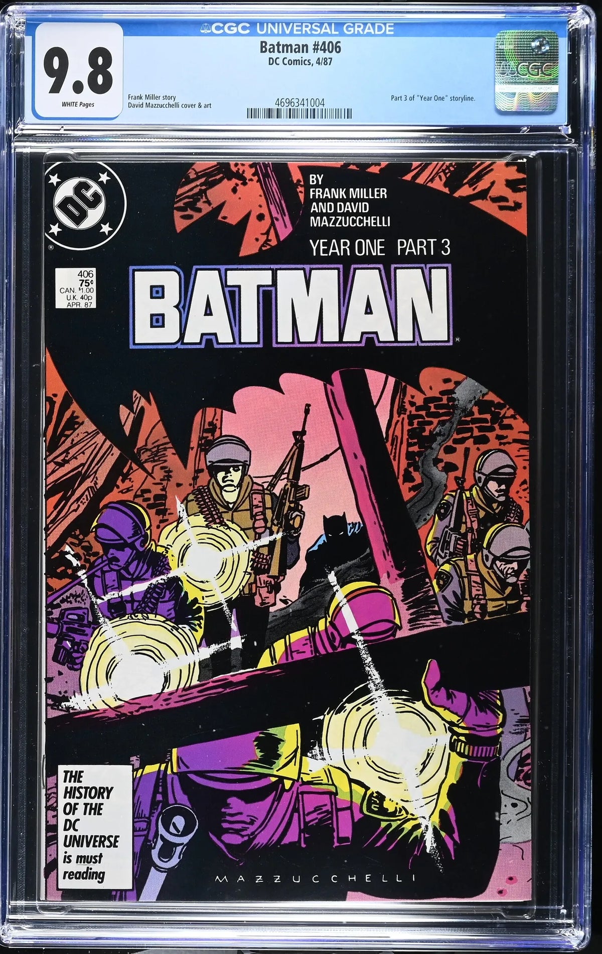 BATMAN:YEAR ONE (1987) (404 - 407) COMPLETE CGC (THREE 9.8 & ONE 9.6)