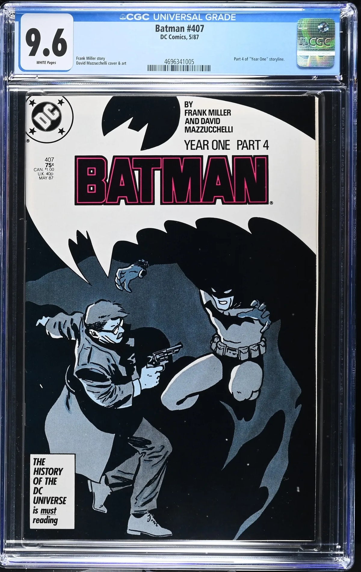 BATMAN:YEAR ONE (1987) (404 - 407) COMPLETE CGC (THREE 9.8 & ONE 9.6)