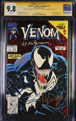 VENOM : LETHAL PROTECTOR #1 CGC 9.8 SIGNED BAGLEY,MICHELINE,MILGROM